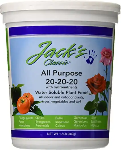 Jacks Classic 20-20-20 All Purpose Fertilizer